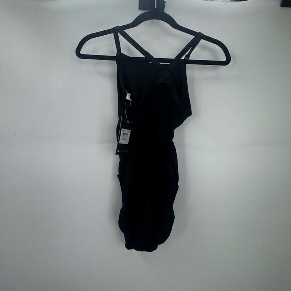 Nike Hydrastrong Racerback Cut-Out One Piece Swimsuit Black Size 4 NWT - Picture 10 of 10
